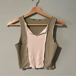 Urban Outfitters Low Cut Crop Tank Top